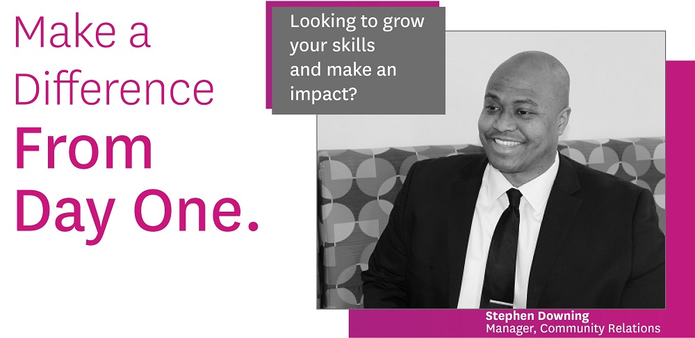 Make a difference from day one. Looking to grow your skills and make an impact?