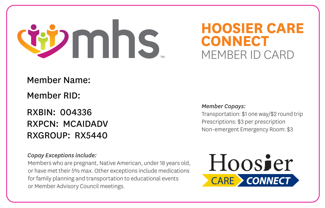 Hoosier Care Connect front card
